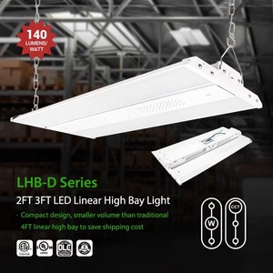 2ft 4ft DLC Premium High Lumens 140lm/w Led Linear High Bay Lighting Led Troffer Lights LED Highbay Linear Light - Product Image 2