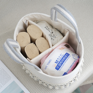 Bolsa de Pañales Multifuncional, Cesta de Almacenamiento para Bebés Recién Nacidos, con Regalos Elegantes para Baby Shower, Diseño Multiusos Conveniente - Product Image 6