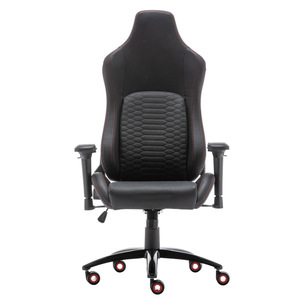 GCREATE Gaming Chair 6909 Height Adjustable Swivel <b>Office</b> Chair With Armrests Red And Green - Product Image 2