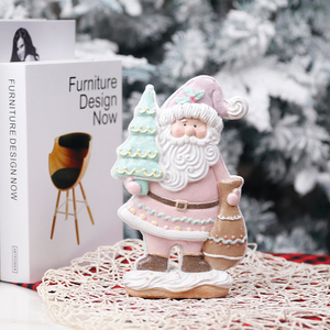 Redeco New Trend Resin Christmas Ornament babbo natale per regali di festa e decorazioni per la casa - Product Image 2