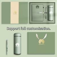Promo : Ensemble Cadeau d'Entreprise de Luxe Personnalisable en Cuir PU A5 avec Stylo, Tasse Thermique et Clé USB