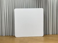 KINGMAGIC Support de toile de fond 3D durable 8x8 pieds avec housse de transport pour salons professionnels et événements