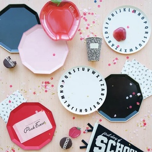 ชุดอุปกรณ์จัดงานเลี้ยงธีมเจ้าหญิงสีชมพู DAMAI จานกระดาษแบบใช้แล้วทิ้ง ชุดอุปกรณ์บนโต๊ะอาหารสำหรับงานเลี้ยงแบบกำหนดเอง จานและแก้วกระดาษ - Product Image 2