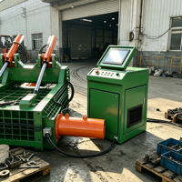 Presse à balles hydraulique robuste pour métaux, compacteur de ferraille à commande par écran tactile PLC pour le recyclage de l'aluminium, du cuivre et de l'acier