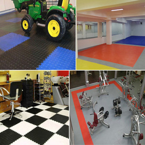 Precio de fábrica a prueba de agua Plástico PVC Garaje Piso Patrón de enclavamiento Gimnasio Piso Garaje Taller antideslizante - Product Image 6