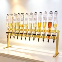 Distributeur de parfum de luxe personnalisé en or, 8 flacons, capacité de 375 ml, distributeur de parfum