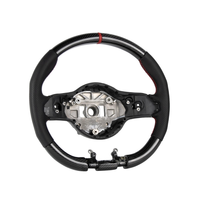Volant en fibre de carbone pour Mercedes Benz W205 C63 808 E43 C300 C200 GLC SLK A45 AMG, accessoires intérieurs de voiture