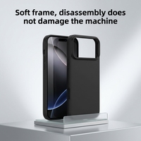 Coque de protection souple antichoc en TPU mat couleur unie pour 17 Pro Max, anti-chute, flexible, vente en gros