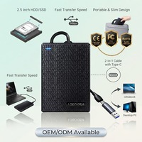 Boîtier de disque dur SSD HDD 2,5 pouces, design horizontal, sans outil, pour stockage d'entreprise, livraison directe, sauvegarde à un bouton