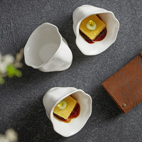 Bol à Vinaigrette en Céramique, Mini Forme Fleur, pour Apéritif, Fruits, Légumes, Dessert, Sauce Soja, Assaisonnements – Vaisselle de Restaurant