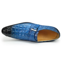 Chaussures en cuir véritable faites à la main pour hommes, vente en gros d'usine, chaussures habillées en cuir imprimées de créateur pour le bureau, tendance et à la mode