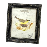 Venta al por mayor, Shabby Chic, juegos de cuadros de pared rústicos personalizados baratos, Mini marco de fotos de madera Funia negro hecho a mano antiguo