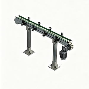 Produit transfrontalier le plus vendu - Convoyeur à chaîne flexible. Chaîne à rouleaux de type plaque. Capacité de charge 150 kg. - Product Image 3