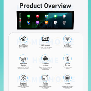 Reproductor Multimedia para Auto, DVD, Estéreo, Android de 14.9 Pulgadas para <span class=keywords><strong>Audi</strong></span> A4 A4L B9 <span class=keywords><strong>A5</strong></span> <span class=keywords><strong>2016</strong></span>-2020, Radio para Auto, GPS, Navegación, Carplay, Pantalla Táctil - Product Image 4