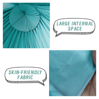 Moustiquaire de lit pliable personnalisée 100 % polyester pour enfants, idéale pour le camping, l'extérieur et la maison