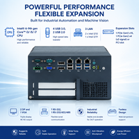 Ordinateur embarqué fiable haute performance 24V DC 4USB 2.0 2DP 1VGA Emplacements PCIe/PCI Intel 6e-9e génération Core I3/I5/I7 8-64 Go de RAM