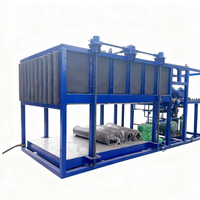 Machine à glace industrielle 220V 60Hz monophasée 1 tonne, fabricant de blocs de glace avec compresseur, haute productivité