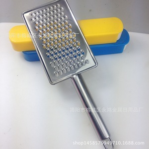 Stainless Steel Square Cheese <b>Grater</b> With Handle Small Holes Large Size For <b>Ginger</b> Radish Grating - Product Image 2