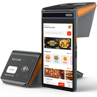 NORYOX NB80, Terminal Punto de Venta Portátil con Pantalla Táctil, Android 13, NFC, Bluetooth, Escáner de Códigos QR/Barras, 4G, USB, 3GB/16GB, Impresora Térmica de 80mm