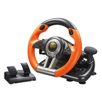Volant et pédalier de jeu de course pour PC avec fonction de vibration, ensemble très demandé pour les jeux