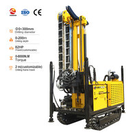 Machine de forage hydraulique diesel pour la construction de puits profonds dans des roches dures, haute efficacité, équipement portable