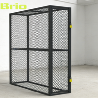 Armoire de rangement BRIO à double porte battante avec conception CAD libre, à l'épreuve des enfants, pour les garderies et les lieux de travail familiaux