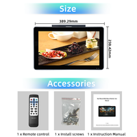 Moniteur de toit publicitaire pour bus 15,6 pouces, écran vidéo USB, DC12-24V, Android 11, écran TV publicitaire mural pour bus scolaires et urbains