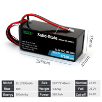 Batterie de drone FPV, batterie Lipo 6S 22,2V 8000/9000/10000/12000/16000/22000mAh 100C, pack de batteries Lipo pour UAV de 7/8/10 pouces