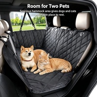 Housse de siège de voiture pour chien, hamac imperméable pour siège arrière avec fenêtre en maille, anti-rayures et antidérapant pour voiture, SUV, camion