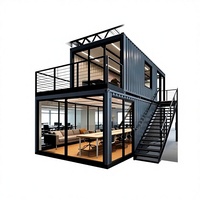 Maison Modulaire Durable et Fiable pour l'Exportation, Installation Rapide, Garantie 5 Ans, Bureau Temporaire pour Chantier de Construction
