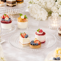 Assiettes en plastique de haute qualité, robustes, réutilisables, vaisselle jetable pour les mariages, les fêtes et les événements