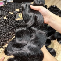Extensions de cheveux indiens bruts en gros, 15A, double trame, cheveux vierges non traités, cheveux humains, vague profonde, mèches de cheveux humains