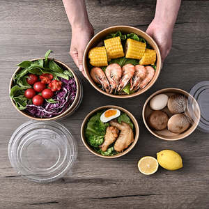 Cuenco de papel desechable con estampado en relieve para sushi, pan, helado, sopa, ensalada, aperitivos, azúcar, galleta, leche, hamburguesa, Pizza - Product Image 3