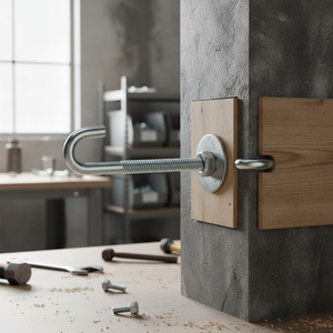 SELFLEX Fabricante Turco, Perno de Gancho en J M12*180 con Acabado de Zinc, Acero Recubierto, Clase 6.8, Grado EKJ12-180 - Product Image 3
