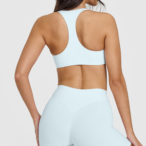 Sujetador deportivo de yoga de alto impacto con sensación de segunda piel, espalda en forma de I, transpirable, ropa deportiva para exteriores, logotipo personalizado para mujer - Product Image 5