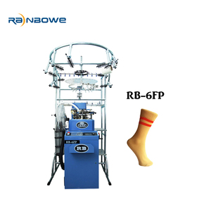 เครื่องถักถุงเท้าผ้าฝ้ายฤดูร้อนแบบคอมพิวเตอร์เต็มรูปแบบ ยี่ห้อ Shaoxing Rainbowe พร้อมเซอร์โวมอเตอร์ สำหรับผลิตถุงเท้ายาว - Product Image 2