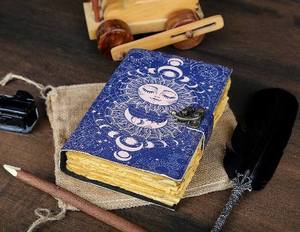 Genuine Leather Bound Journal Notebook Handmade Vintage <b>Diary</b> <b>A5</b> with Deckle Edge Paper Leather Planner Writing Book Wholesale - Product Image 3