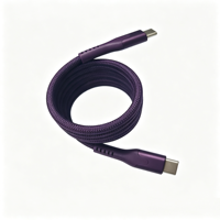Kabel Magnetik Tipe-C Baru dari Pabrik A-bst, Kabel Pengisian Daya Cepat 60W 100W 240W untuk iPhone 18