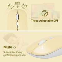 Keyboard dan Mouse Nirkabel Portabel Khusus untuk Kantor, Bluetooth, Cocok untuk Tablet