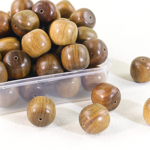 Cuentas de madera de sándalo de 14x15 mm para la fabricación de joyas, accesorios DIY hechos a mano de estilo chino - Product Image 2