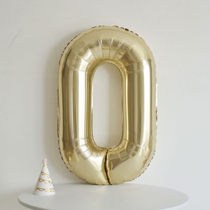Venta caliente gigante de 40 pulgadas Número de oro blanco globo de papel de helio 18 pulgadas corazón estrella oro blanco enlace número uno globo para cumpleaños - Product Image 2
