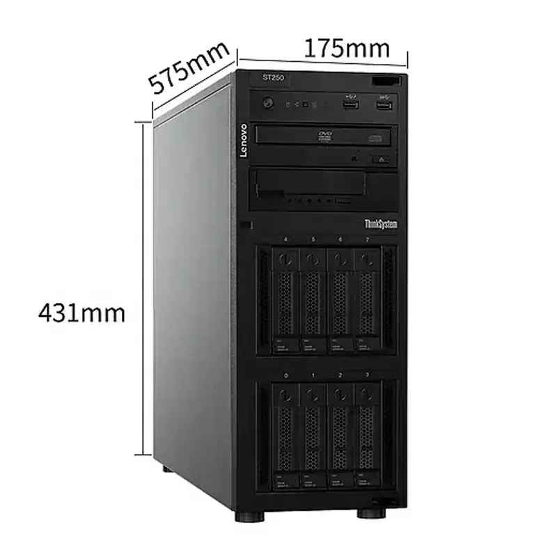 Lenovo Thinksystem St258 Tower Server Enterprise Level Met Intel Xeon E-2224 32Gb Capaciteit Nieuw Origineel