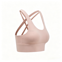 Soutien-gorge de sport personnalisable pour femme avec logo – Idéal pour la course et le yoga – Soutien dorsal, absorption des chocs, boutons avant ajustables, coussinets amovibles