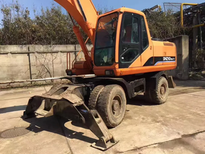 Les machines de construction de terrassement ont utilisé la pelle hydraulique à DH210W-7 roues Doosan en très bon état en vente - Product Image 2