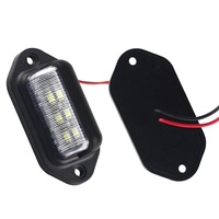 Lumière de plaque d'immatriculation à 6 LED DQSD-214 pour camion/SUV/remorque 12-24V Marque DQ Garantie de 12 mois