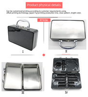 Boîte de rangement portable pour produits de beauté - Organisateur de maquillage multi-couches pour cosmétiques, pinceaux, rouges à lèvres, bureau, salle de bain