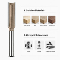 1/4" Batang Bulat 3 °   Mata Bor Router Profesional Spiral Lurus untuk Pengerjaan Kayu, Pembuat Alur & Pemotong Tepi untuk Mesin Trimmer Engraver