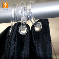 Combinaison pliante tissu rideaux moderne de luxe détail centre commercial marché vêtements magasin à long terme Portable vestiaire