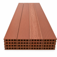 Plancher de terrasse en composite bois-plastique (WPC) de qualité supérieure, imperméable, antidérapant, grain de bois 3D, anti-UV, pour jardin extérieur, patio, terrasse
