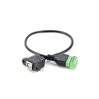 Kabel Data Printer Tanpa Sambungan Las dengan Konektor B Female yang Terpasang dengan Sekrup untuk Pengisian Data dan Koneksi Scanner